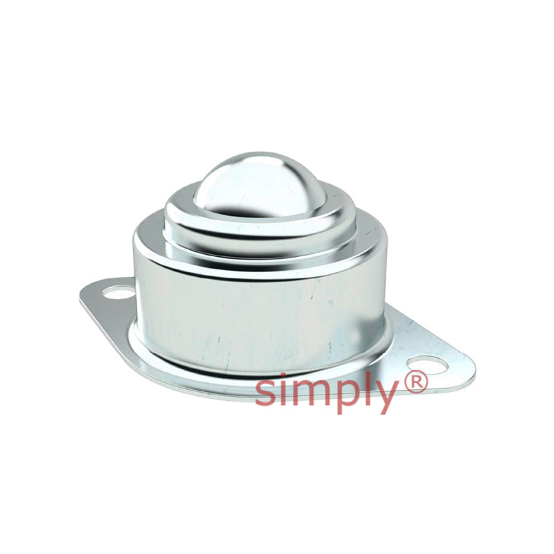 High-Performance 2 Bolt Surface Mount Ball Transfer Unit with 15.88mm Steel Ball - Allow 2-3 Days