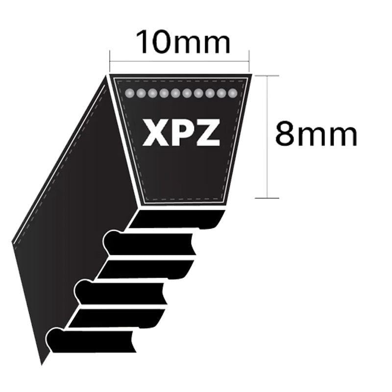 Major Brand XPZ912 XPZ-Section Cogged V-Belt