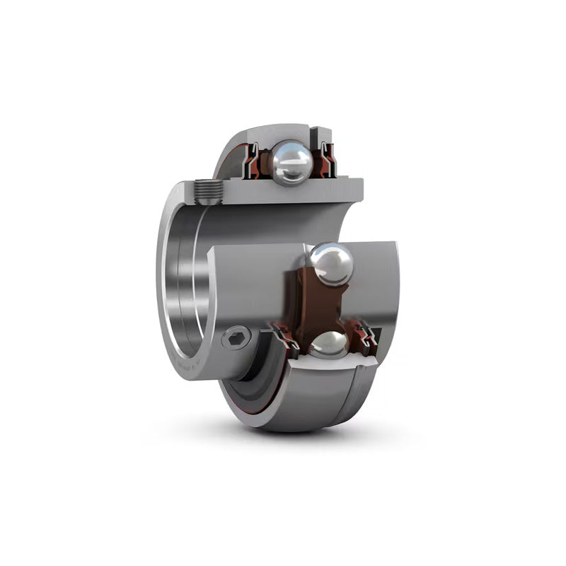 SKF YAR212-2F Grub Screw Type Bearing Insert with 60mm Bore 110mm Outside Diameter