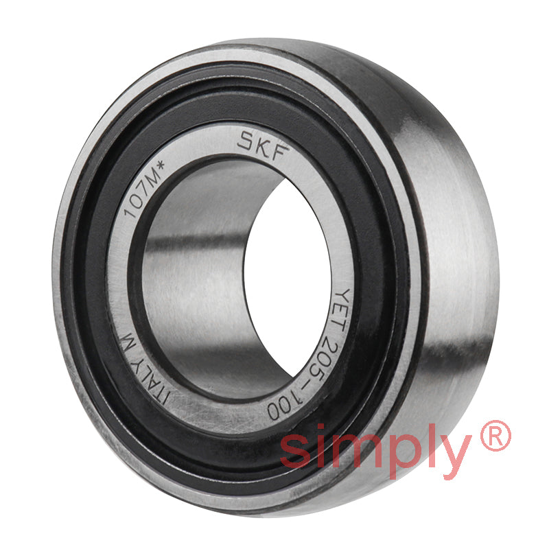 SKF YET205-100 Food Grade Grease Bearing Insert Grub Screw 1 inch 52mm Outside Diameter