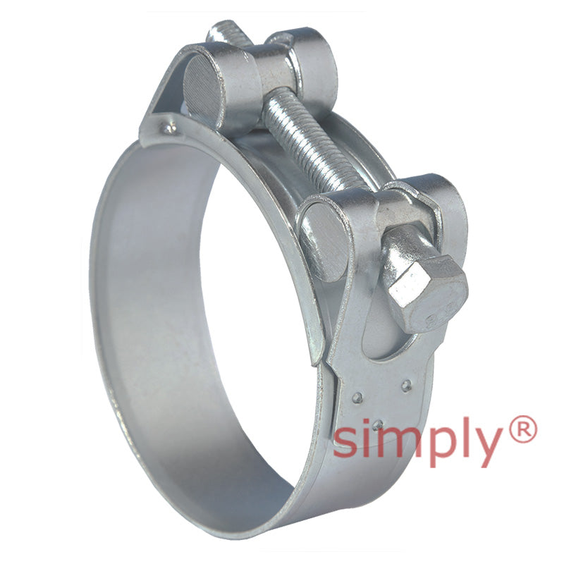 JSC025MS Zinc Plated Steel Jubilee Superclamp Clip Adjustment Range 23mm-25mm Band Width 18mm